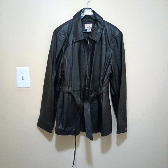 East 5th Genuine Leather Women's Jacket /Coat Black Size Xlarge - Picture 1 of 10
